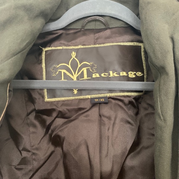 Mackage dark green spring jacket or vest - Picture 3 of 16